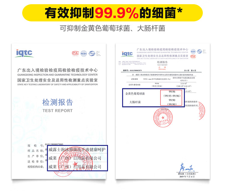威露士泡沫抑菌洗手液健康呵护300ml 新老包装