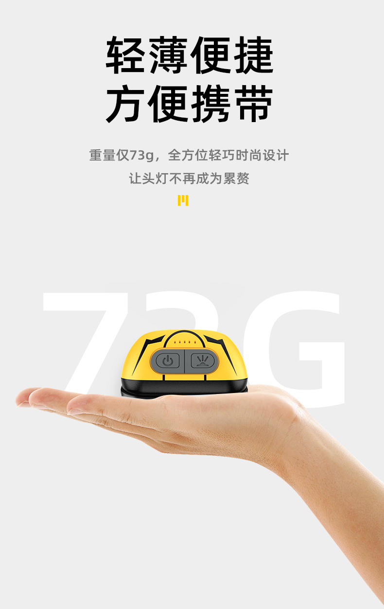 神火（supfire）HL05-S感应头灯LED强光远射充电头戴式钓鱼夜钓户外防水超长续航矿灯