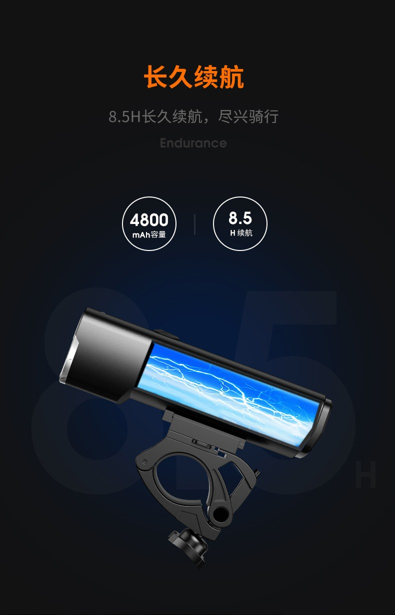 神火（supfire）BL12双灯自行车灯前灯充电led户外防水夜骑公路强光手电筒超亮山地车骑行装备