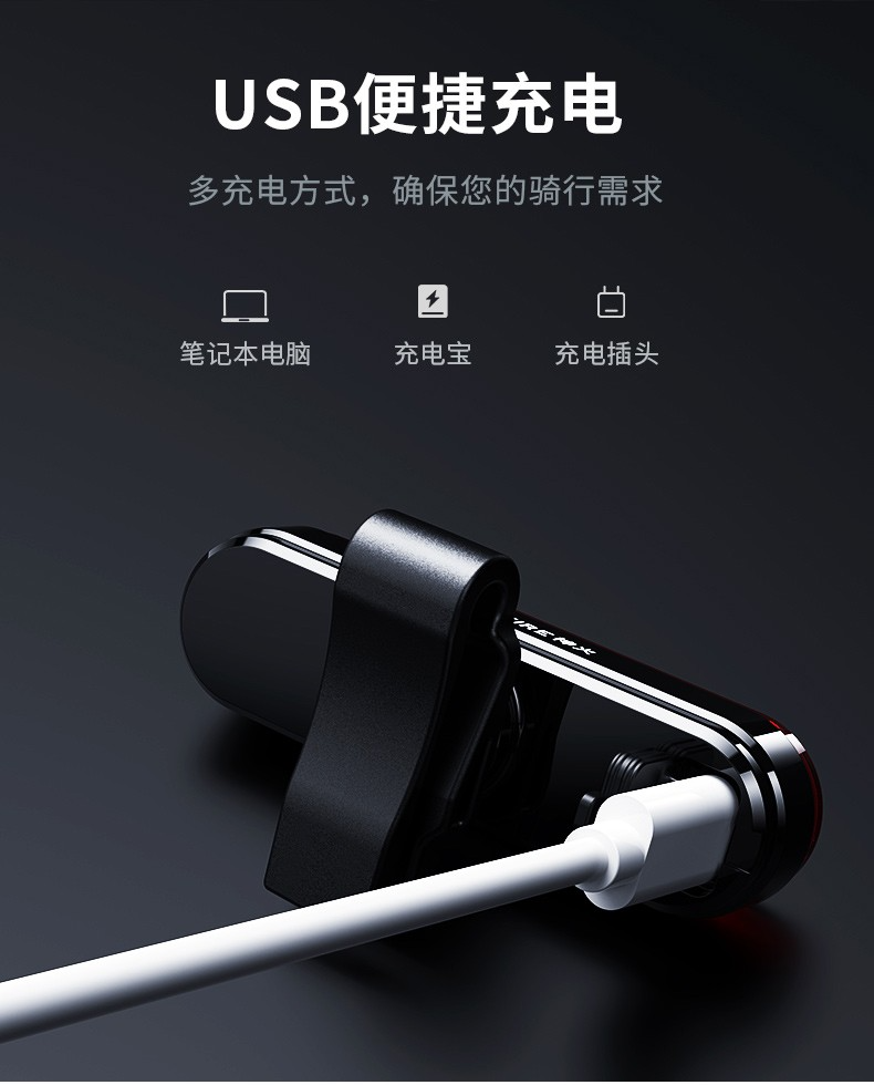 神火（supfire）BL12双灯自行车灯前灯充电led户外防水夜骑公路强光手电筒超亮山地车骑行装备