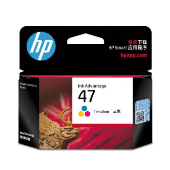 惠普（HP）原装47墨盒 适用HP4829 4826 4828 4825打印机 大容量墨盒 47彩色墨盒（约700页）