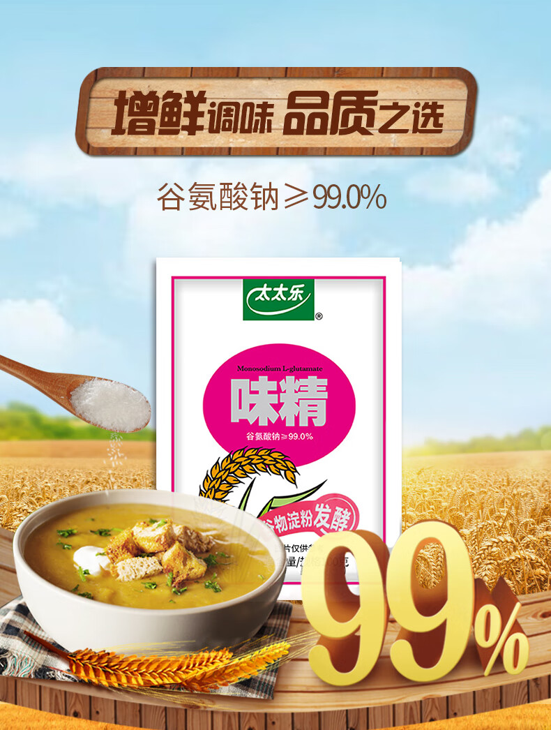太太乐 面条煲汤调味品调味料 味精100g*3