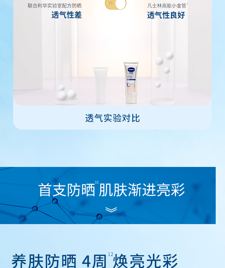 凡士林亮肤隔离乳小金伞 90g