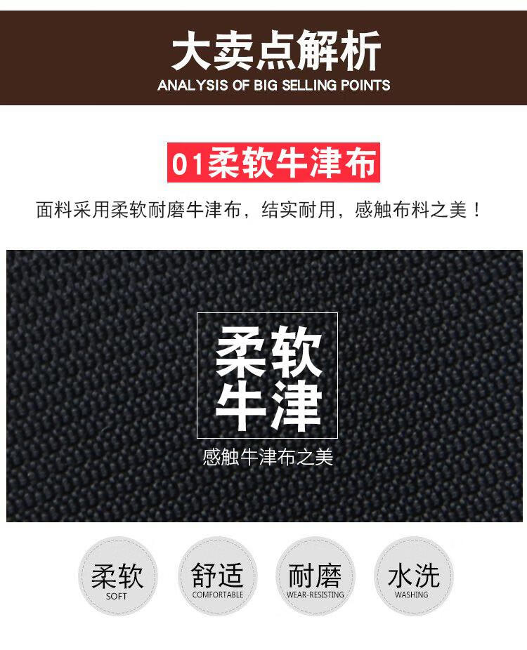 斯莫尔（SIMOER）SL-530 黑色 商务大容量手提包牛津布包公文包会议包收纳包培训包