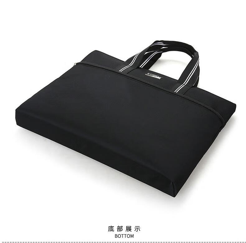 斯莫尔（SIMOER）SL-530 黑色 商务大容量手提包牛津布包公文包会议包收纳包培训包
