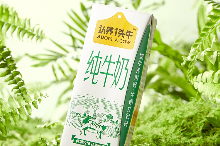 认养一头牛全脂纯牛奶200ml*12盒*2提