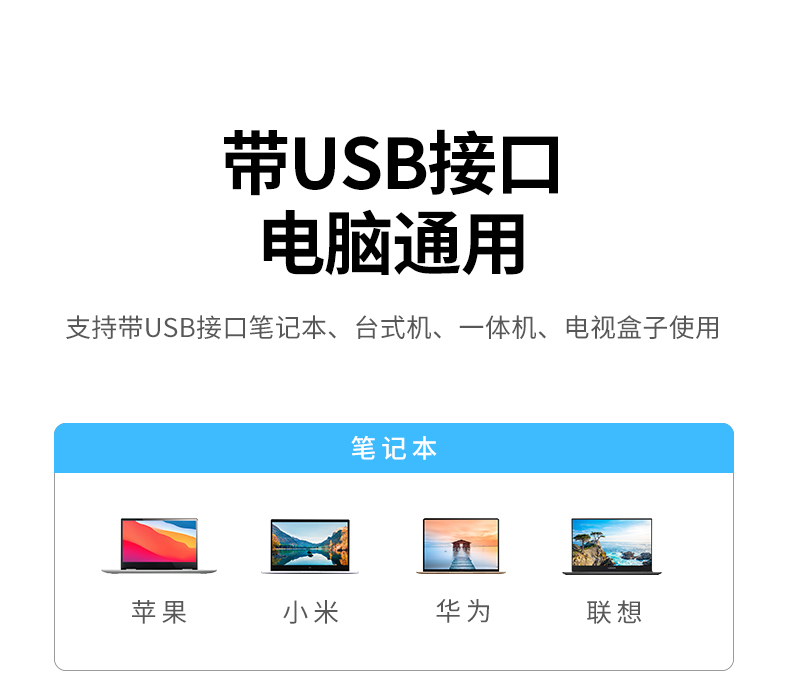 绿联（UGREEN）USB2.0转百兆有线网卡 RJ45网线接口转换器 电脑外置网口 白色 CR110 20253