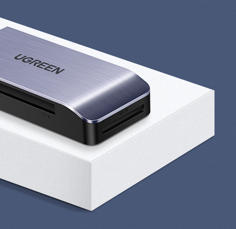 绿联（UGREEN）USB3.0高速读卡器 多功能合一读卡器  多卡多读 CM180 50541