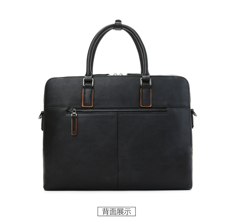 斯莫尔（SIMOER）SL-1901头层真皮公文包男士公文手提包 商务休闲皮包文件包收纳资料包