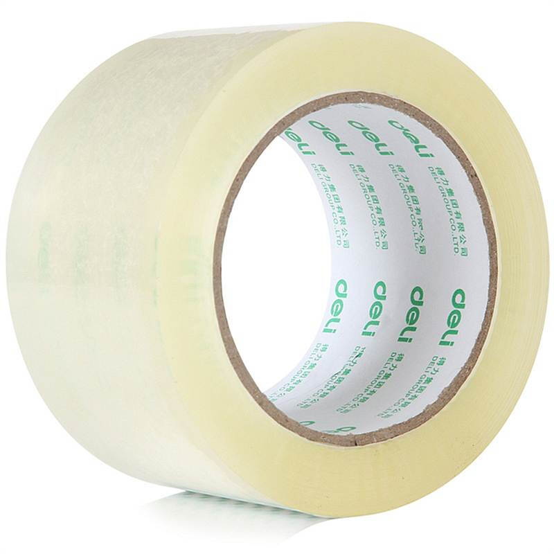 得力（deli）透明封箱胶带 打包胶带 55mm*60y*45um 30282 6卷/筒
