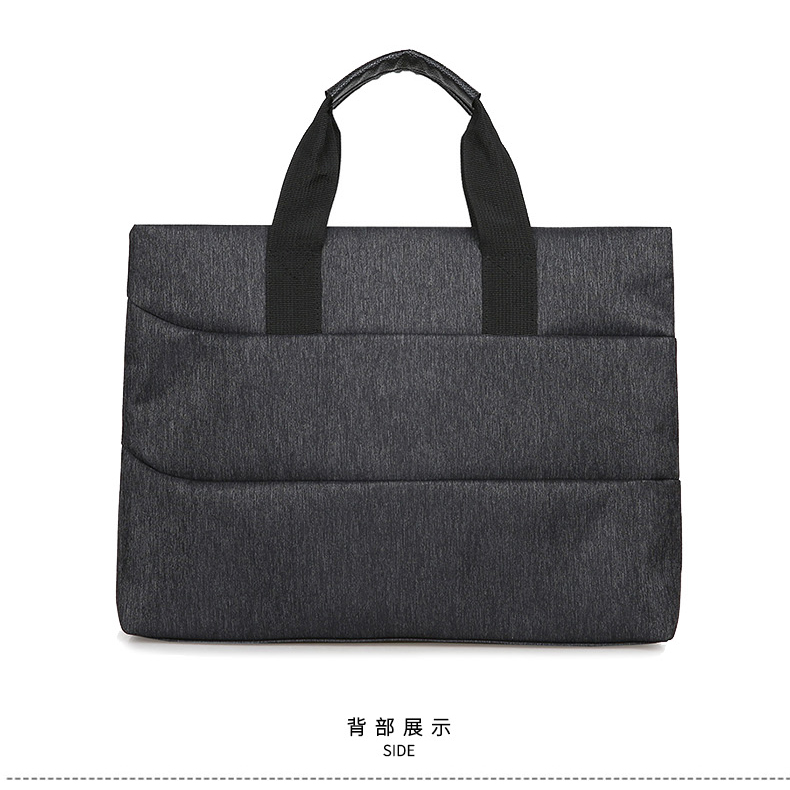 斯莫尔（SIMOER）SL-532 蓝色休闲商务公文包男大容量牛津布手提包文件包拉链会议包