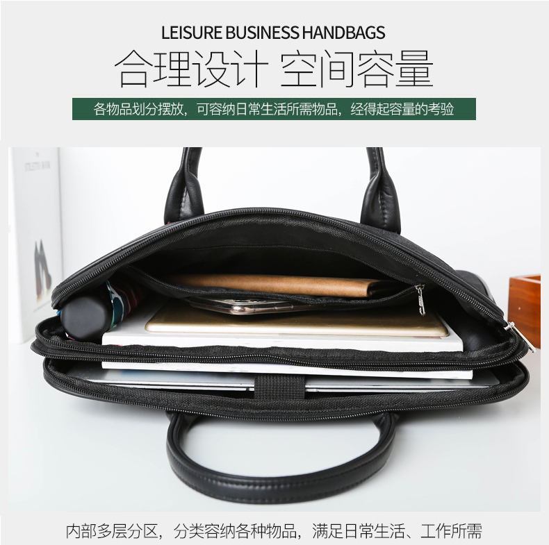 斯莫尔（SIMOER）SL-1717灰色商务休闲包防泼水公文包大容量手提包单肩斜挎包电脑包厂家定制可印刷联系客服