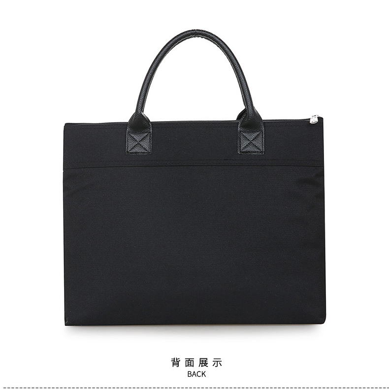 斯莫尔（SIMOER）SL-1715 黑色手提包商务事务包文件袋牛津布商务包公文包14寸电脑
