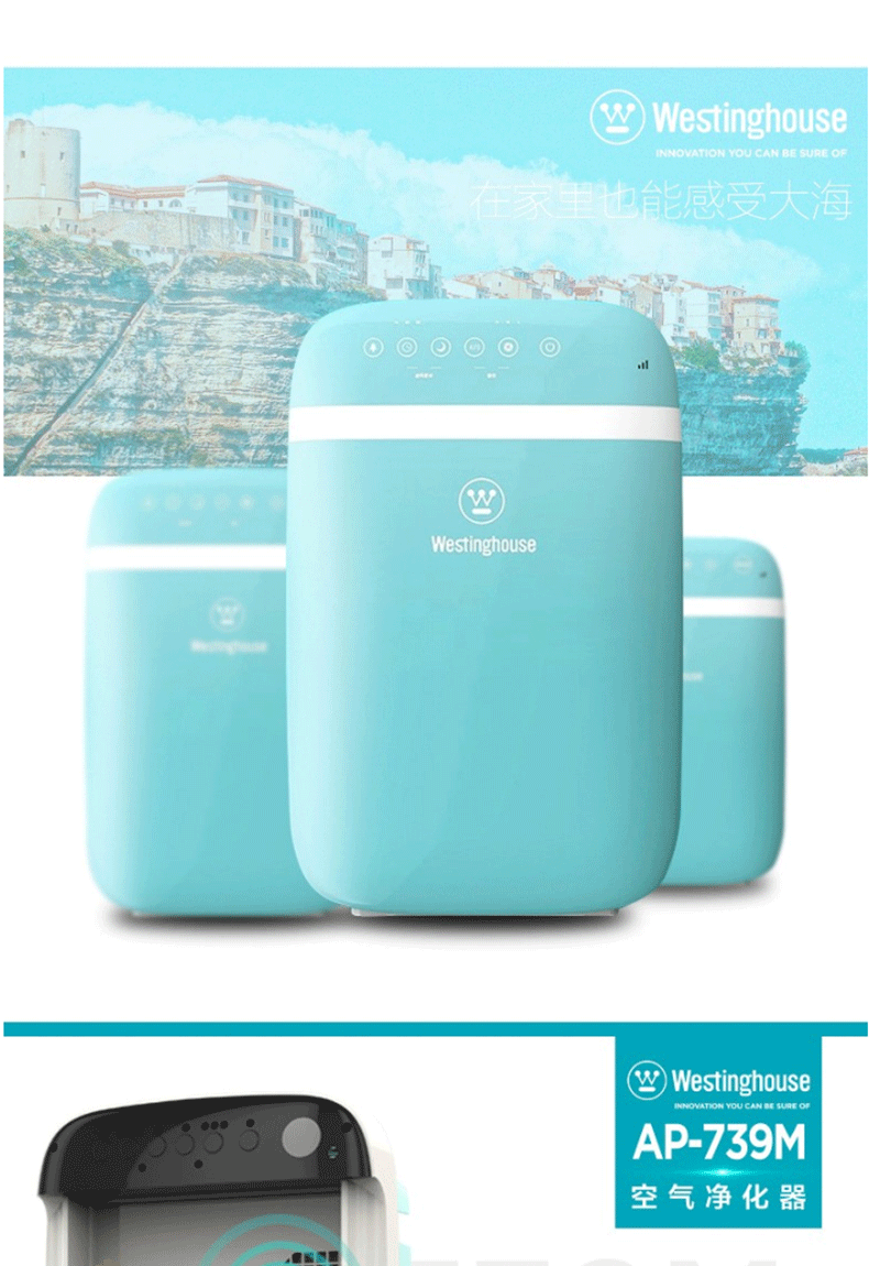 西屋(Westinghouse) 空气净化器 家用室内卧室办公室AP-739M