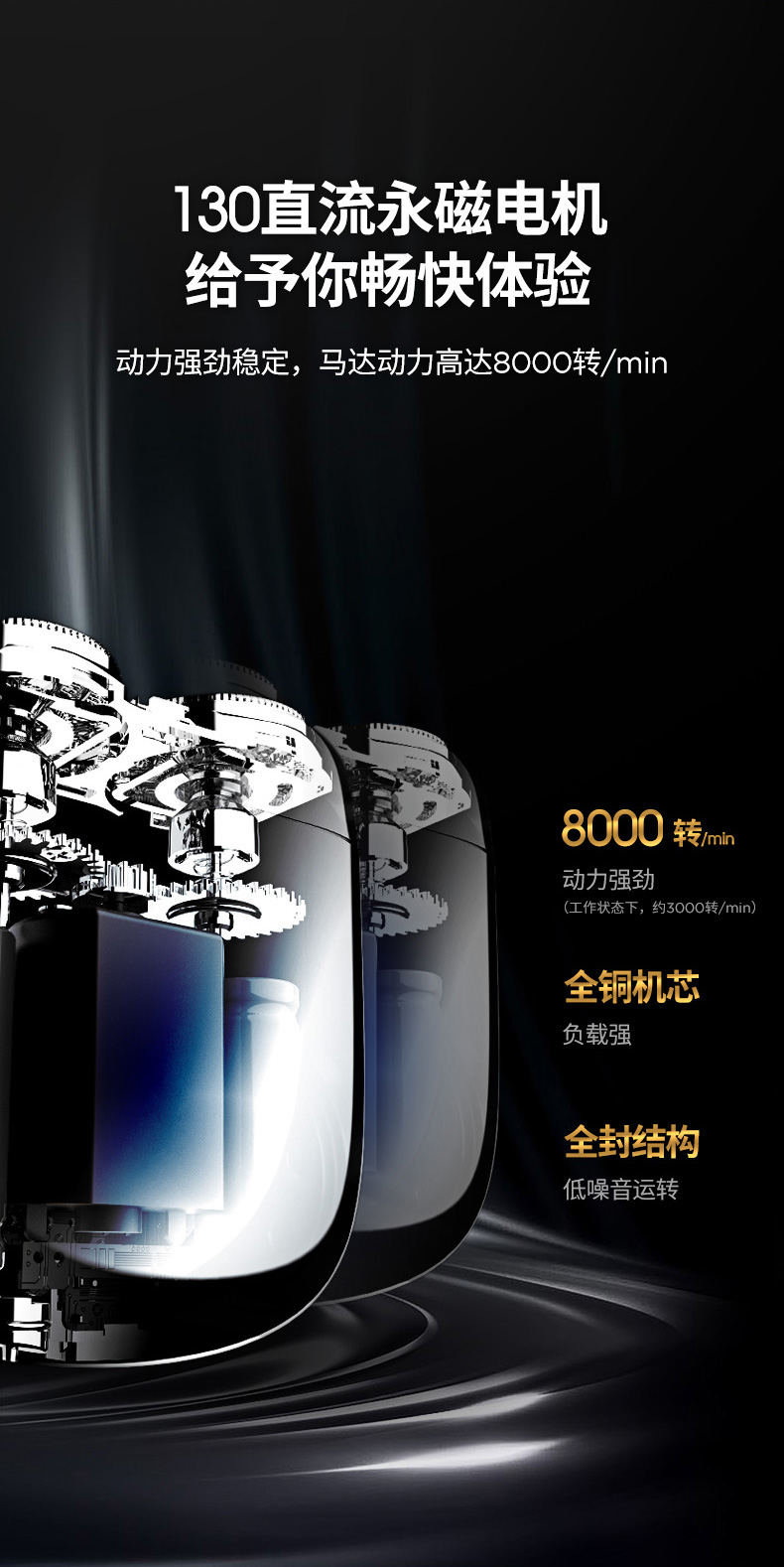 西屋(Westinghouse)男士电动剃须刀便携迷你刮胡刀 全身水洗 R206