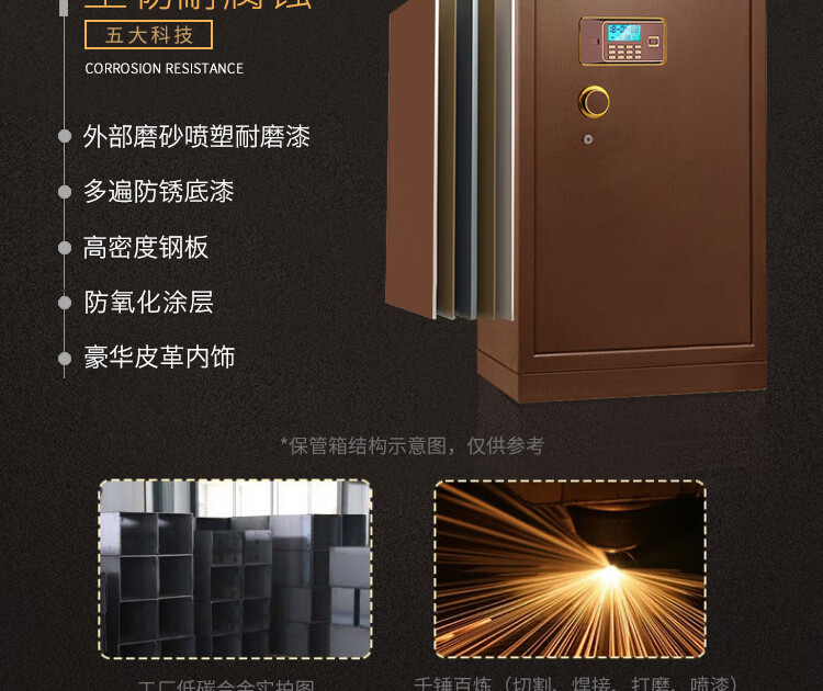 甬康达 BGX-D1-1000电子密码保险保管柜办公家用酒店全钢耐用 高1m