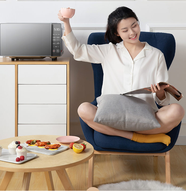 美的（Midea）微波炉20L家用多功能微波炉 微烤一体机 智能解冻 大平板均匀加热PC20B3