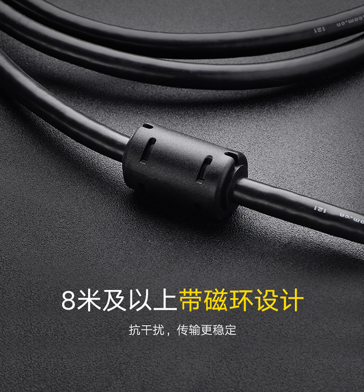 绿联（UGREEN）HDMI线2.0版 4K数字高清线3D视频线 电脑电视Switch显示器投影仪连接线 1.5米两条装 30190
