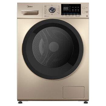 美的（Midea）洗衣机10公斤全自动滚筒洗衣机 洗烘一体MD100-1451WDY-G21G金色