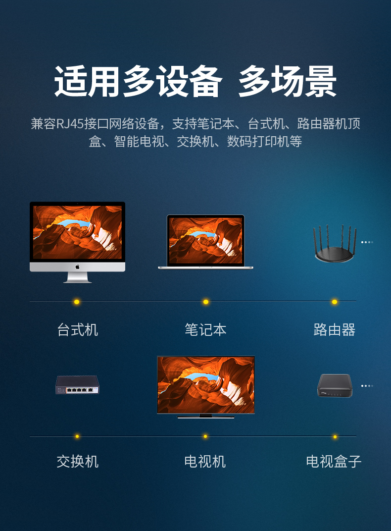 绿联（UGREEN）六类网线 千兆高速宽带线 CAT6类网络工程家用电脑监控跳线 8芯双绞成品线缆 40米 黑色20169