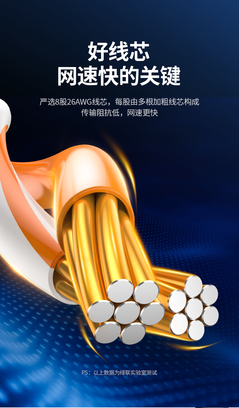 绿联（UGREEN）六类CAT6类网线 千兆网络连接线 电脑宽带家用监控非屏蔽扁平跳线 成品网线 黑色 30米 50182