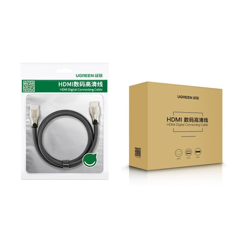 绿联（UGREEN）HD102 HDMI线4k高清线2.0版3D电脑电视连接数据线 扁线 2米 10252