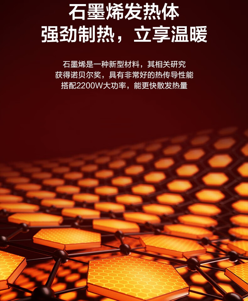 美的（Midea）电暖取暖器烤火炉踢脚线移动地暖折叠语音分段加热居浴两用干衣NDW-EH