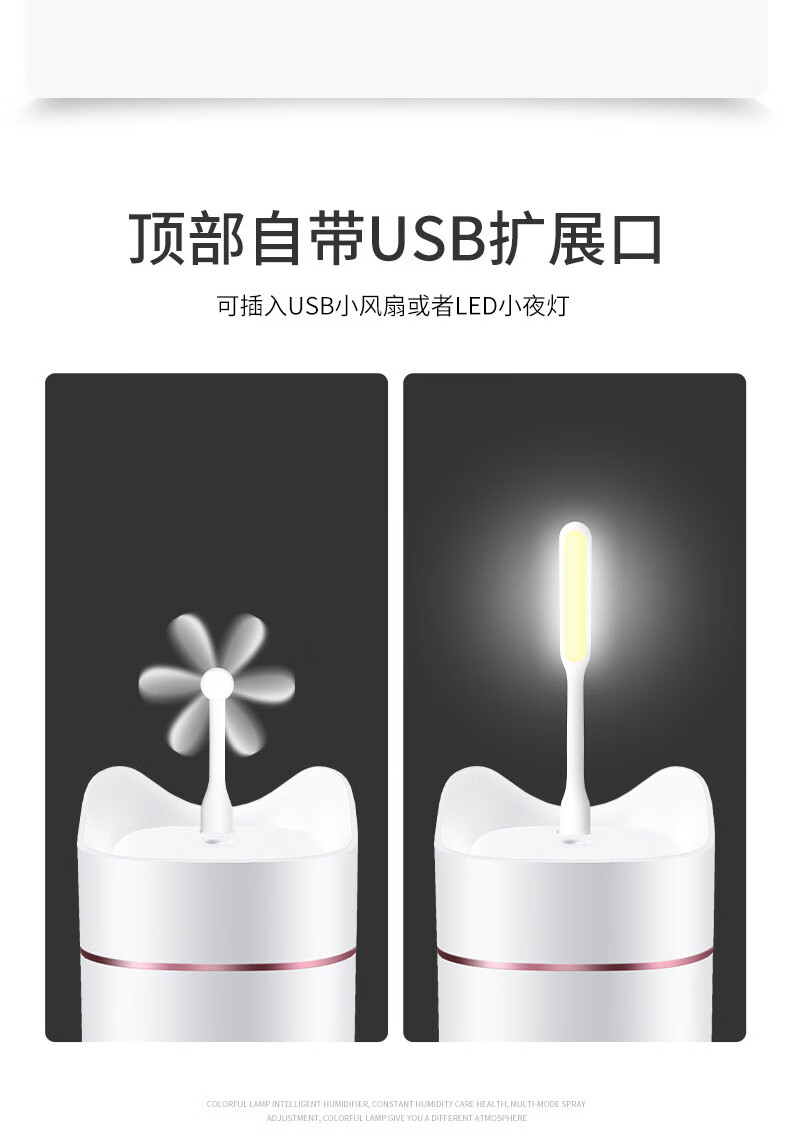 上亨（shangheng）加湿器大容量迷你香薰车载办公室内家用桌面超声波雾化器空气喷雾 SHZH-019