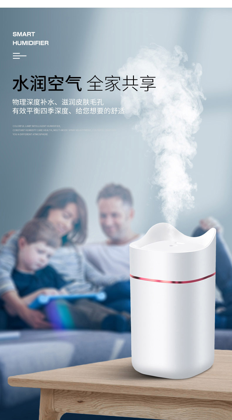 上亨（shangheng）加湿器大容量迷你香薰车载办公室内家用桌面超声波雾化器空气喷雾 SHZH-019