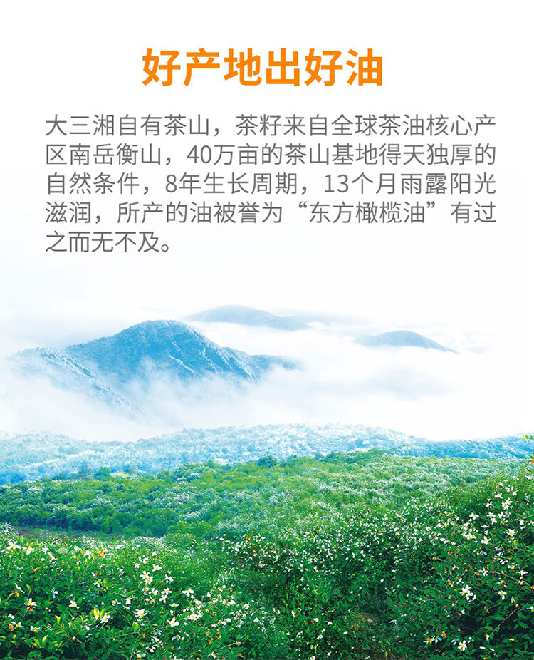 大三湘 有机山茶油礼盒装500ml*2瓶