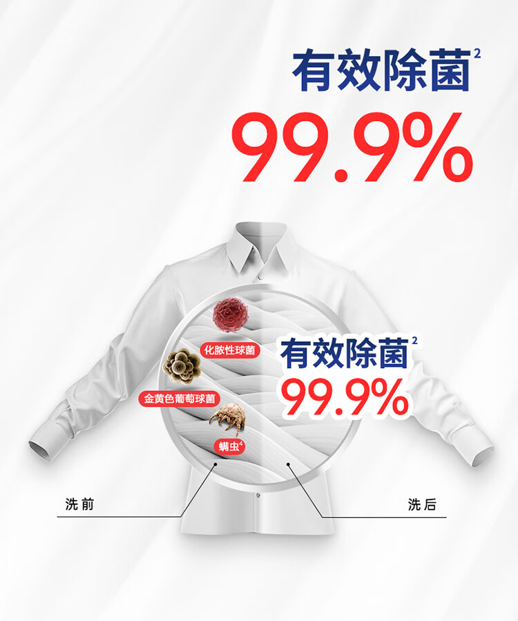 威露士 3X酵素配方除菌除螨洗衣液 去污洁净三效合一1L（原味）(新老包装随机发)