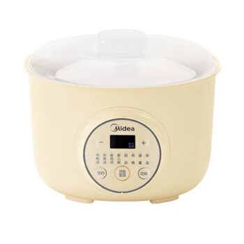 美的（Midea）电炖锅1.6L 电炖锅 电炖盅 婴儿粥煲汤锅隔水炖燕窝炖盅 TZS16Y（黄色）