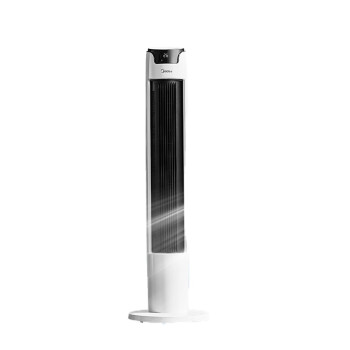 美的（Midea）电风扇塔扇遥控 卧室 客厅 家用轻音内旋摇头定时机械节能柔和立体风可拆洗 FZA10XAR（白色）