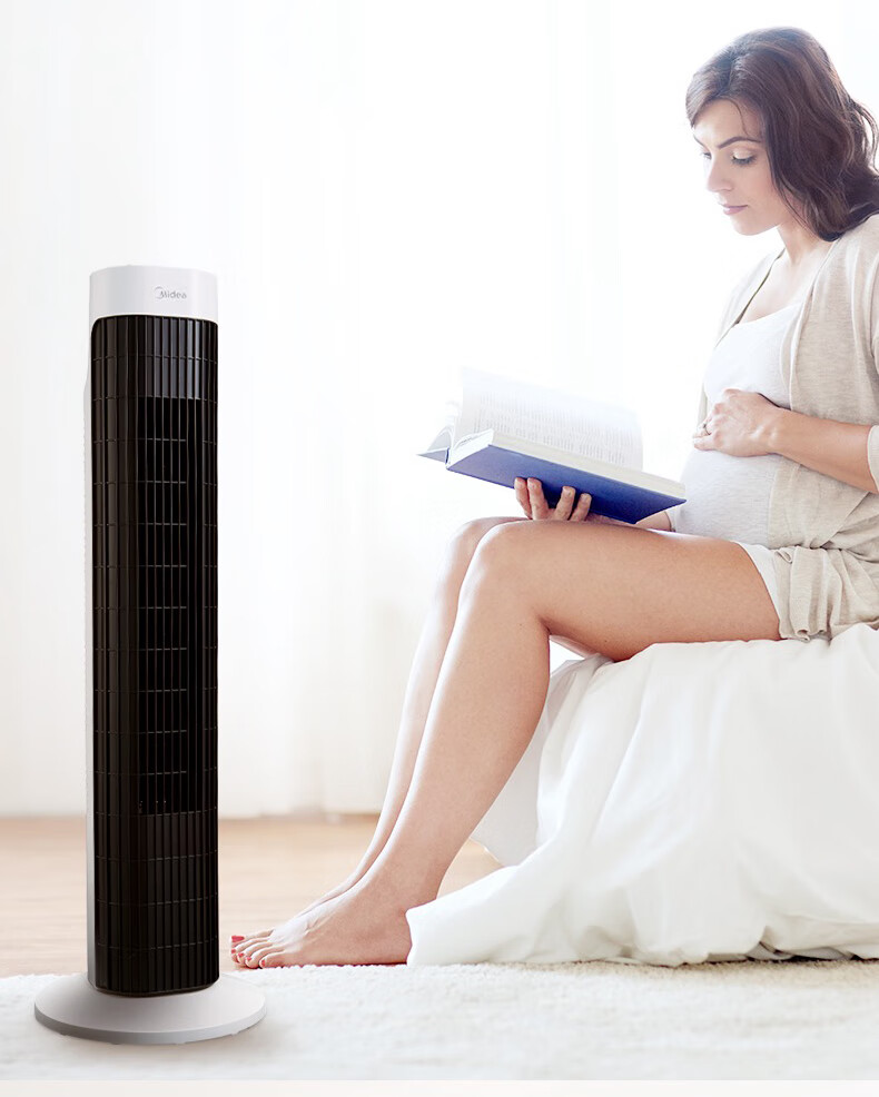 美的（Midea）电风扇塔扇无叶电风扇? 家用 轻音 内旋摇头 FZA10WA（白色）