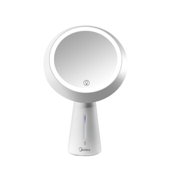 美的（Midea）LED化妆镜带灯补光美妆梳妆镜 便携折叠台式触摸屏卧室台灯床头灯MTD5-M/K-12