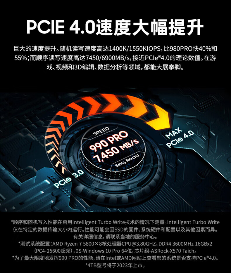 三星（SAMSUNG） 990PRO SSD固态硬盘M.2 NVMe PCIe4.0笔记本电脑台式机 990pro 1TB丨NVMe PCIe 4.0