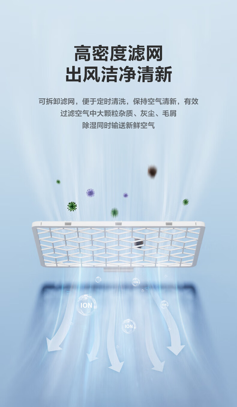 美的（Midea）家用除湿机除湿量50升/天抽湿机大仓库地下室工业除湿器家用CF50BD/N7-DP5