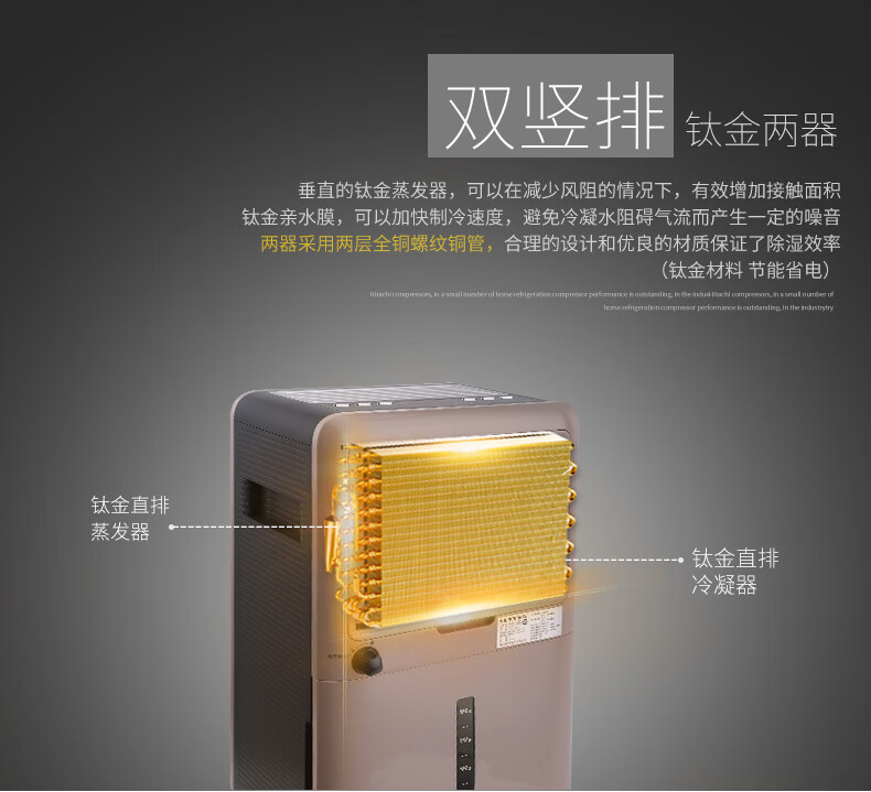 莱克（LEXY）除湿机 DH200 家用抽湿机 别墅 卧室 办公室 低噪干衣地下室 抽湿 除湿 吸湿
