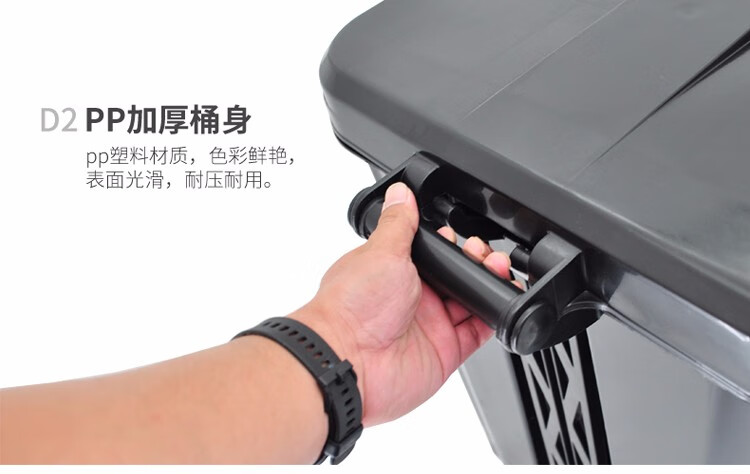 兰诗 D-132 脚踏分类双格垃圾桶 商用连体双桶垃圾桶 30L绿灰色 5个装