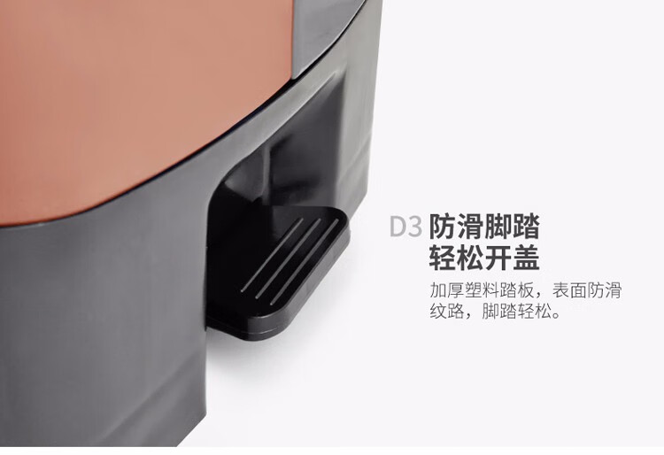 兰诗 D-132 脚踏分类双格垃圾桶 商用连体双桶垃圾桶 30L绿灰色 5个装