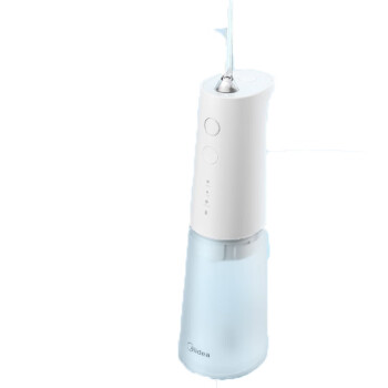 美的（Midea）冲牙器MC-BJ0301便携式旅行洗牙器高频脉冲水流3档模式深层洁齿正畸牙缝多喷嘴设计水牙线
