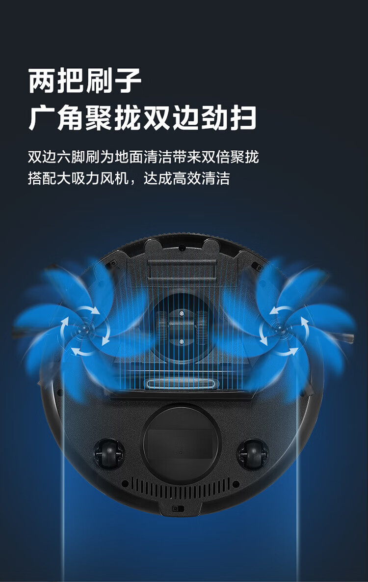 美的（Midea）扫地机器人扫吸一体 Q4 全自动扫地机器人 纤薄机身 环境感应 低噪设计 扫地机