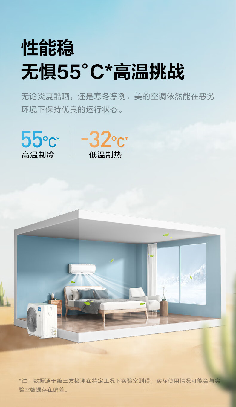 美的（Midea）空调KFR-26GW/BP3DN8Y-PH200(1)大一匹?一级能效?智能变频冷暖?空调挂机