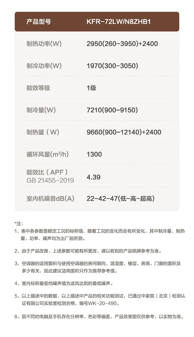 美的（Midea）空调?风锦【大3匹】立式?锐静?新一级变频冷暖?柜式客厅圆柱?大风口柜机KFR-72LW/N8ZHB1