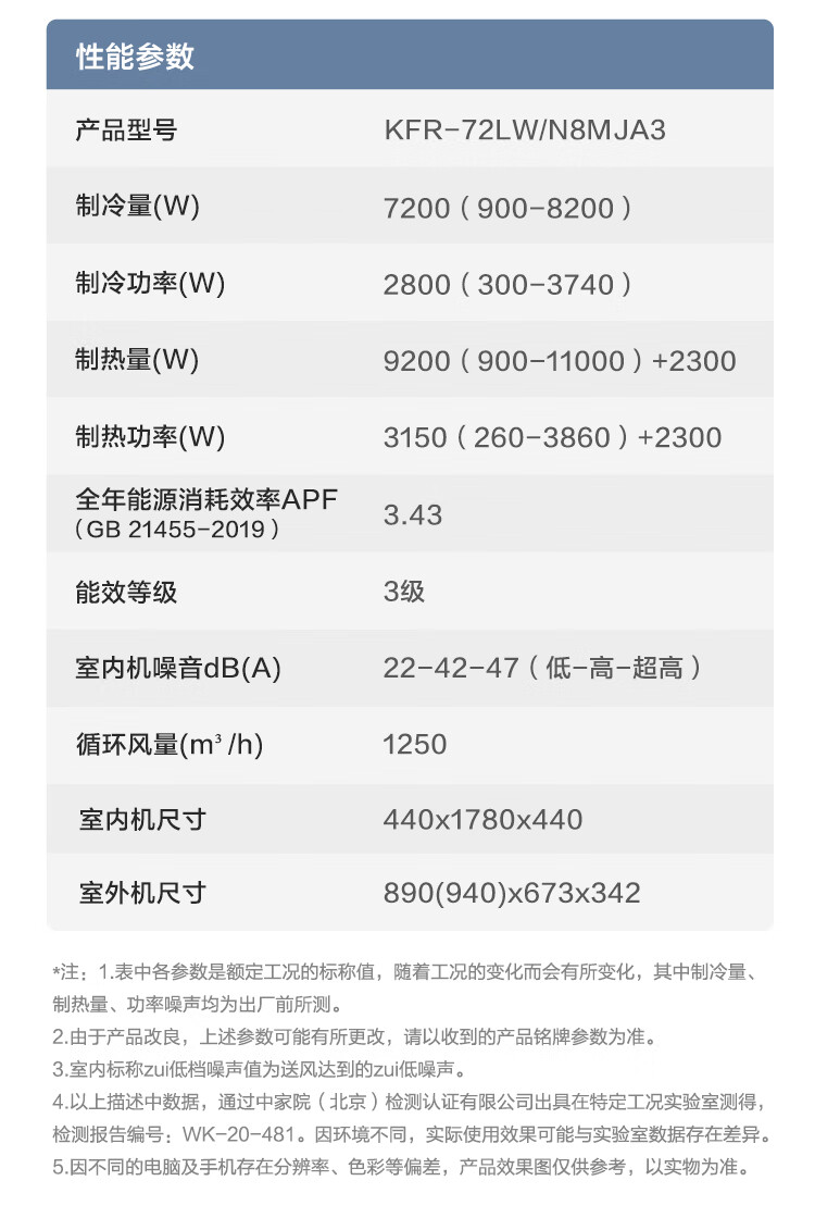 美的Midea?空调APP远程操控?KFR-72LW/N8MJA3?贴心智控?大3匹三级能效智能变频立柜式空调?自清洁空调机