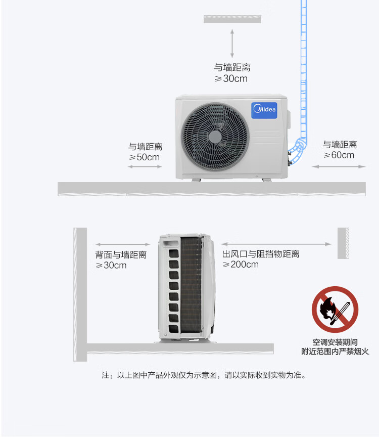 美的Midea?空调APP远程操控?KFR-72LW/N8MJA3?贴心智控?大3匹三级能效智能变频立柜式空调?自清洁空调机