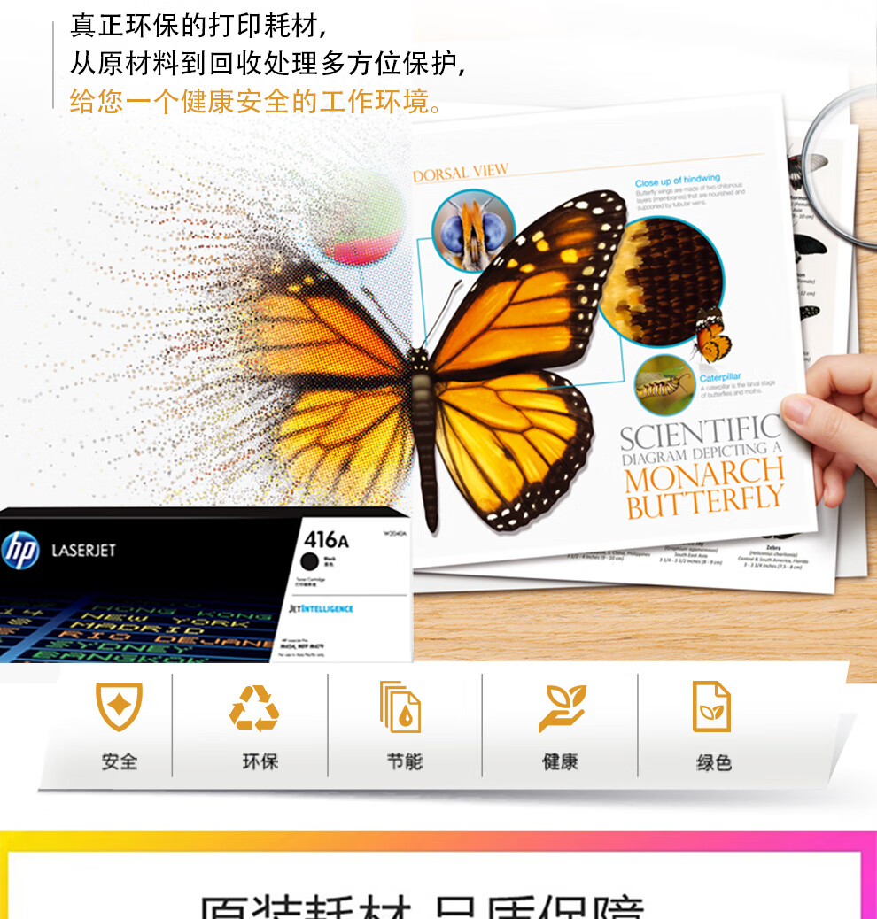 惠普(HP)416A(W2042A)硒鼓原装黄色单支装适用hp m454dw 454dn 479dw 479fdw