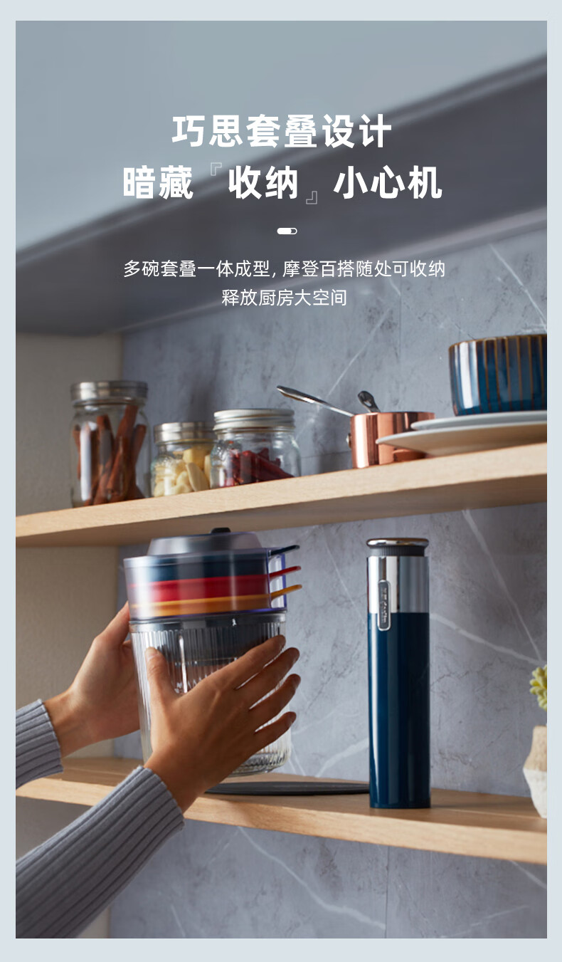 东菱（Donlim）佐料机 DL-6082 绞肉机 家用料理机 婴儿 辅食 小型 料理棒 切菜绞肉捣蒜器 多功能百味佐料机