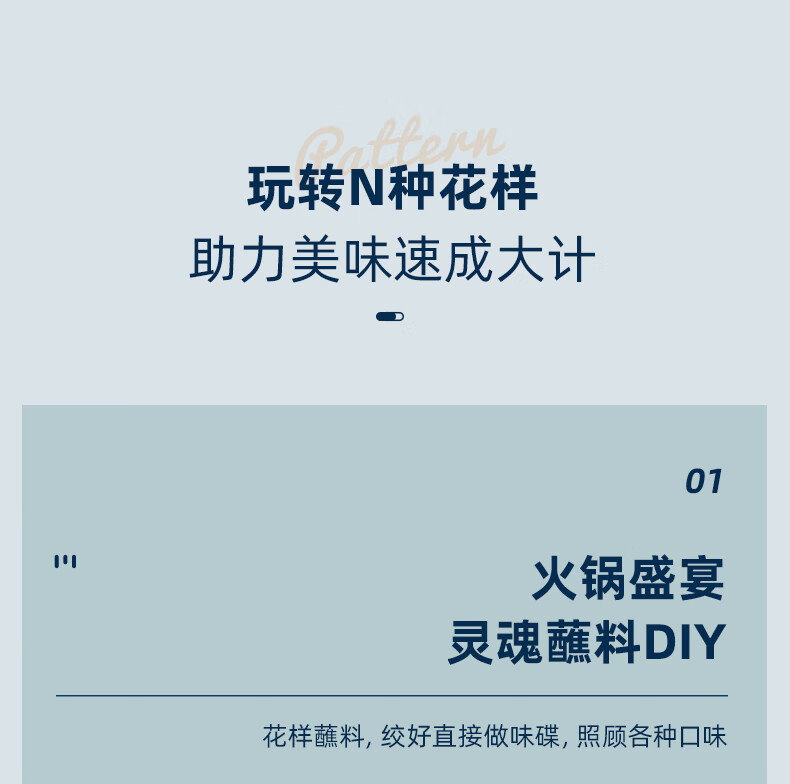东菱（Donlim）佐料机 DL-6082 绞肉机 家用料理机 婴儿 辅食 小型 料理棒 切菜绞肉捣蒜器 多功能百味佐料机