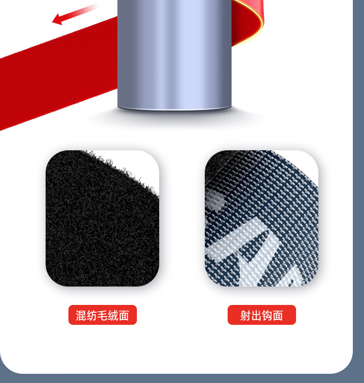 山泽(SAMZHE) 魔术贴 自由裁剪理线器扎/捆/绑/束线带背靠背整理带 20*1000mm 蓝色 MST-09